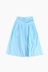 Fab Button Flare Long Skirt