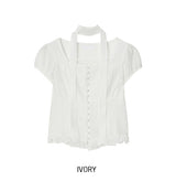 Delre Sheer Wrinkle Blouse