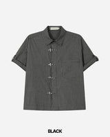 バックル ショートスリーブ シャツ