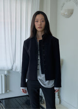 Vintage Crop Jacket (Black)