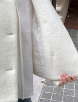 [SHOPPERMADE] ノーカラー Wool65 ダブルジャケット (2color)