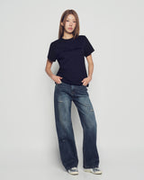 26SS WOMAN スパングルロゴ半袖Tシャツ