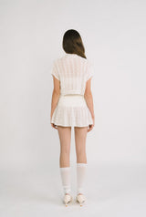 Ribbon cape cardigan