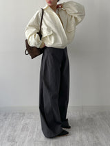 Varnish Cotton Wide Pants