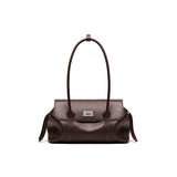 muva. Treasure Pouch, Genuine‑Leather Commuter Tote Bag, Large‑Capacity Zippered Relaxed‑Style Trendy Purse for Women, New Arrival Aug 21