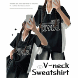 ジンブバラクカラーVネックショートスリーブTシャツ (4 colors)
