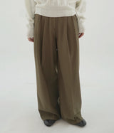 [fiebre] クラシックウールワイドスラックス