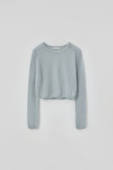T/T Feather mohair knit - purple
