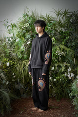 ペイズリーEMB. H-T スウェットパンツ (Black)