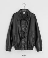 Bultub Crop Leather Jacket