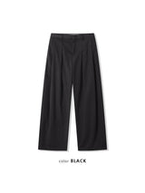 ASCLO Wool Deep Tuck Wide Slacks (3color)