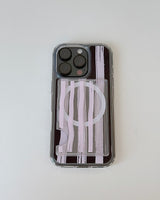 [MADE] [magsafe] pink stipe jelly iphone case