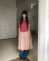 キッシングストライプミディスカート