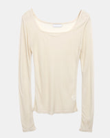 ネヴ スクエアネック ロングスリーブ Tシャツ (9 Colors)