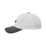 25SS PIG/BIO WASHED LEATHER PATCH BALL CAP CHARCOAL