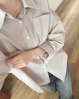 Matos oversized striped shirt