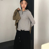 ソテンミニドットフリルカラーTシャツ