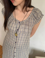 Nico Antique Vintage Gemstone Long Necklace