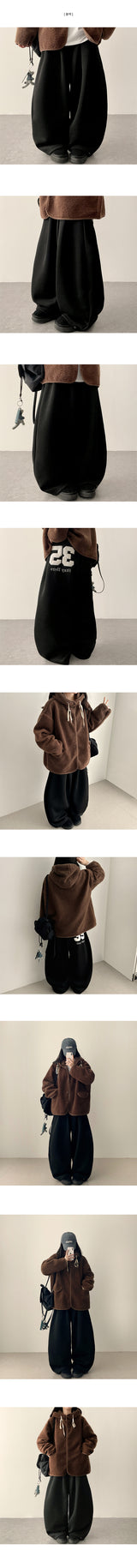 Kello 35 patch embroidered pin tuck wide pants