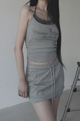 エルフ レタリング レイヤード ノースリーブ (2color)