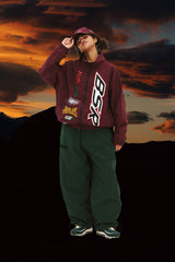 BSR SPORTY TRACK JACKET BURGUNDY