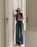 セイムデイシッピング [New Spring Product 10%] [BELLIDE MADE] オーシャンワイドデニムパンツ