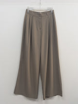 [Summer ver.] Tie Two Tuck Long Wide Slacks