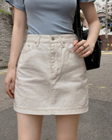 Moa cotton mini skirt
