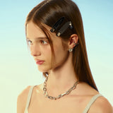 NO.513 [BLACK] SURFBOARD HEART HAIR PIN