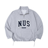 Huke x Nus.ハーフジップアップ（GREY）