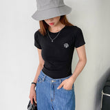 ステッチロゴベーシックTシャツ [BLACK]