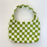 [MADE] Étang バゲットバッグ | チェッカーボードグリーン