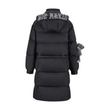13DE MARZO Base Bear Long Down Jacket Black