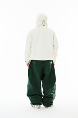REFINED SUPER WIDE VENTILATION PANTS DARK GREEN