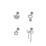 [SET] Drop Ribbon Angel Star Piercing