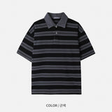 ラグビーカラー半袖Tシャツにフィット (3 Colors)