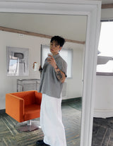 No.1329 pk クロップカラーハーフTシャツ (4color)