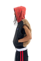 Camo Hooded Fleece Vest