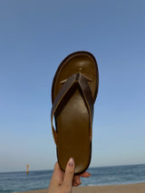 ASCLO Classic Leather Flip Flops (2color)