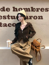 【BELLIDE MADE】RADD ニットツーウェイジップアップパーカー