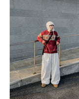 Plush heavy corduroy brushed pants