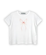 リボンバタフライTシャツ_ホワイト