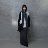 DOUBLE WAIST MAXI SKIRT