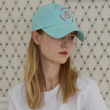 Round Logo Ball Cap (Aqua)