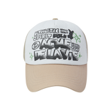 25SS ARTWORK MESH TRUCKER BALL CAP BEIGE