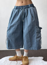 Conti Pig Ropeside Wide Bermuda Pants 3Color