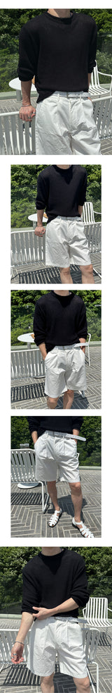 [S/S] Hazzi boucle linen round neck knit(4color)