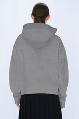 KNIT LAYERED HOODIE