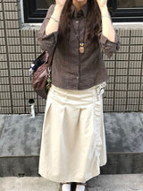 オアチェックシャツ