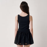 Beads Lip Sleeveless (Black)